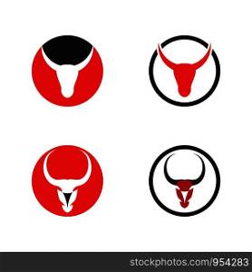 Bull Logo vector icon illustration