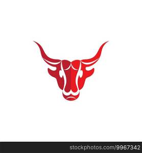 bull logo vector icon template illustration design
