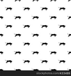 Bull pattern seamless in simple style vector illustration. Bull pattern vector