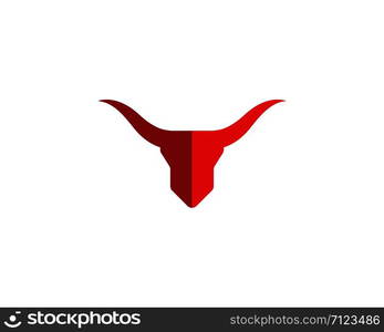 Bull Taurus Logo Template vector icon illustration