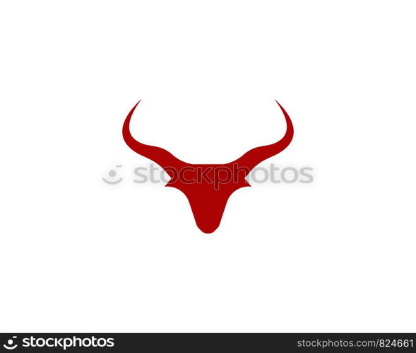 Bull Taurus Logo Template vector icon illustration