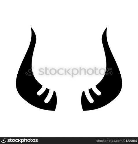 bull wildlife animal glyph icon vector. bull wildlife animal sign. isolated symbol illustration. bull wildlife animal glyph icon vector illustration