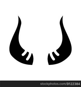 bull wildlife animal glyph icon vector. bull wildlife animal sign. isolated symbol illustration. bull wildlife animal glyph icon vector illustration