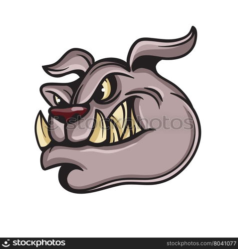 bulldog animal cartoon mascot. bulldog animal cartoon mascot theme vector art illustration