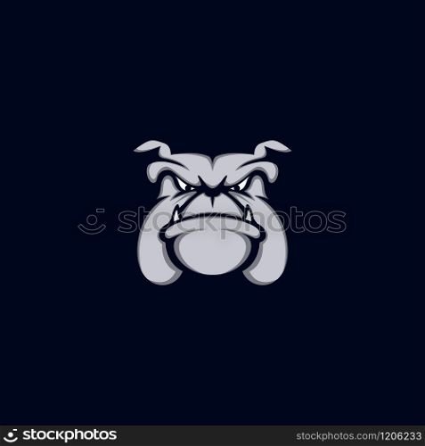 Bulldog logo pets. Business logo vector illustration