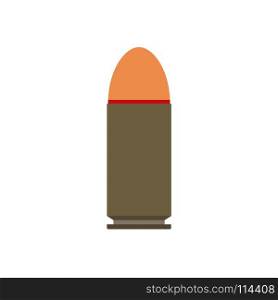 Bullet vector gun isolated military illustration holes metal. War weapon caliber shot background ammunition