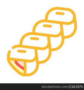 bun baked food color icon vector. bun baked food sign. isolated symbol illustration. bun baked food color icon vector illustration