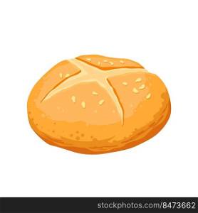 bun bread cartoon vector. loaf food, bakery baget, pastry grain, cereal cake bun bread vector illustration. bun bread cartoon vector illustration