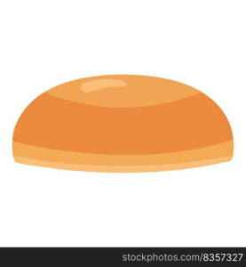 Bun burger icon cartoon vector. Cheese meat. Beef food. Bun burger icon cartoon vector. Cheese meat