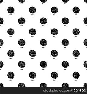 Bun pattern vector seamless repeating for any web design. Bun pattern vector seamless