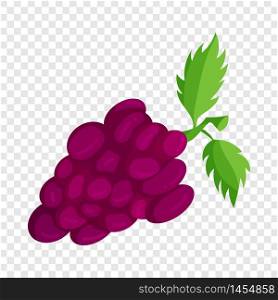 Bunch of grapes icon in cartoon style isolated on background for any web design. Bunch of grapes icon, cartoon style