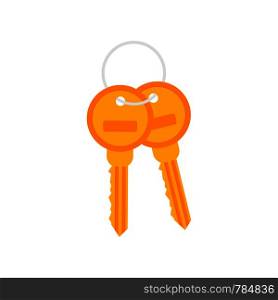 Bunch of Keys Icon on white background. Vector stock illustration.