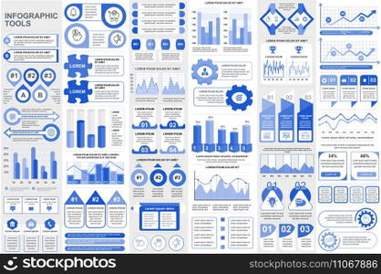 Bundle infographic elements data visualization vector design template. Can be used for steps, business processes, workflow, diagram, flowchart concept, timeline, marketing icons, info graphics.