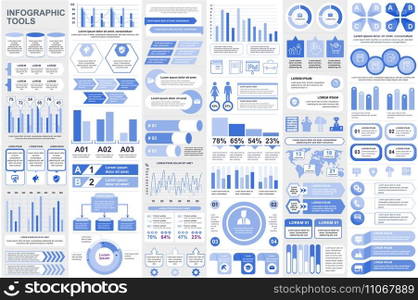Bundle infographic elements data visualization vector design template. Can be used for steps, business processes, workflow, diagram, flowchart concept, timeline, marketing icons, info graphics.