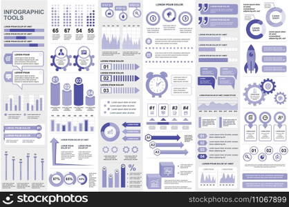 Bundle infographic elements data visualization vector design template. Can be used for steps, business processes, workflow, diagram, flowchart concept, timeline, marketing icons, info graphics.