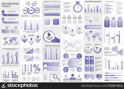 Bundle infographic elements data visualization vector design template. Can be used for steps, business processes, workflow, diagram, flowchart concept, timeline, marketing icons, info graphics.
