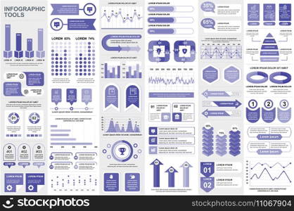 Bundle infographic elements data visualization vector design template. Can be used for steps, business processes, workflow, diagram, flowchart concept, timeline, marketing icons, info graphics.