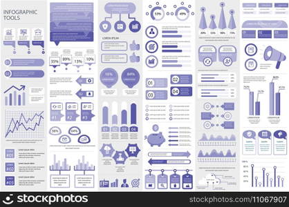 Bundle infographic elements data visualization vector design template. Can be used for steps, business processes, workflow, diagram, flowchart concept, timeline, marketing icons, info graphics.