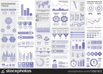 Bundle infographic elements data visualization vector design template. Can be used for steps, business processes, workflow, diagram, flowchart concept, timeline, marketing icons, info graphics.