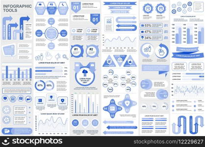 Bundle infographic elements data visualization vector design template. Can be used for steps, business processes, workflow, diagram, flowchart concept, timeline, marketing icons, info graphics.