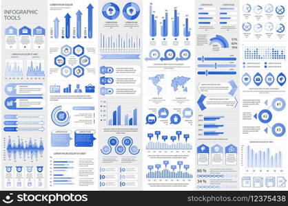 Bundle infographic elements data visualization vector design template. Can be used for steps, business processes, workflow, diagram, flowchart concept, timeline, marketing icons, info graphics.