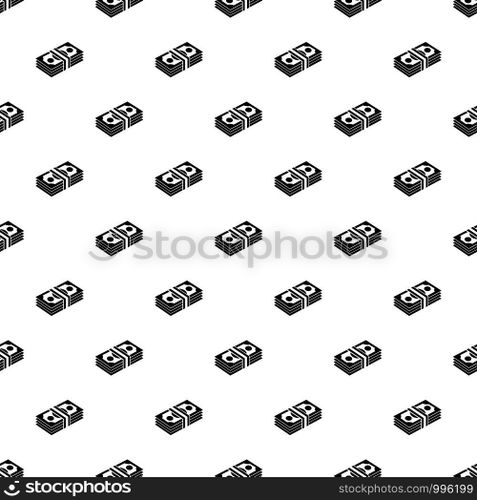Bundle note pattern vector seamless repeating for any web design. Bundle note pattern vector seamless