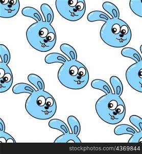 bunny tooth seamless pattern textile print