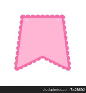 bunting flag. Different flag shapes used in parties Celebrate festivals and birthdays