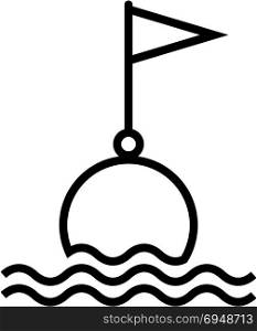 Buoy Icon, Float Buoy Icon Vector Art Illustration