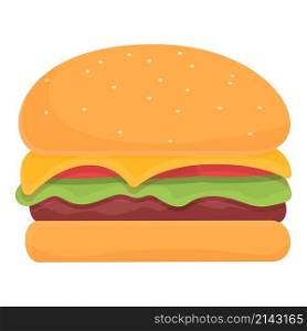 Burger icon cartoon vector. Cheese sandwich. Hamburger food. Burger icon cartoon vector. Cheese sandwich