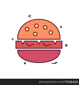 Burger icon design vector