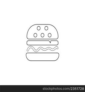 burger icon illustration design
