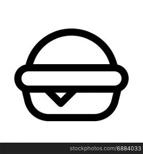 burger, icon on isolated background,
