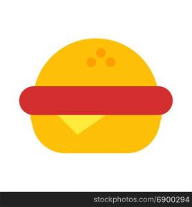 burger, icon on isolated background
