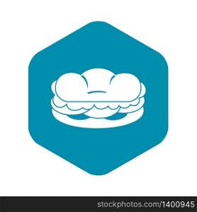Burger icon. Simple illustration of burger vector icon for web. Burger icon, simple style