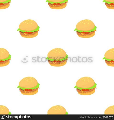 Burger pattern seamless background texture repeat wallpaper geometric vector. Burger pattern seamless vector
