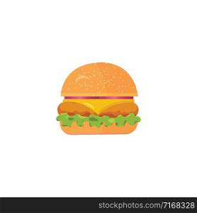 Burger Vector Illustration on white