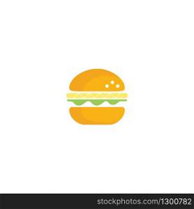 Burger vector logo design. Burger fast food sign icon.