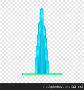 Burj Khalifa icon in cartoon style isolated on background for any web design . Burj Khalifa icon, cartoon style