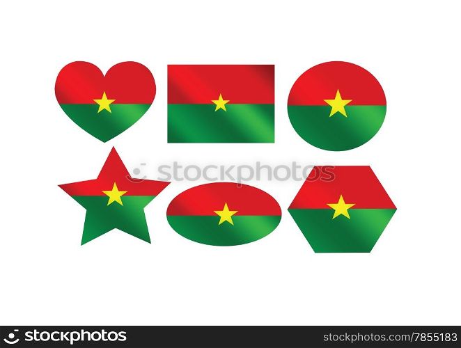 Burkina Faso flag themes idea design