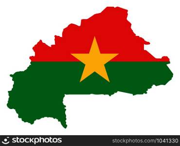 Burkina Faso map flag Vector illustration eps 10.. Burkina Faso map flag Vector illustration eps 10