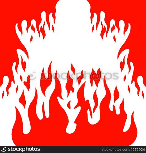 Burn flame fire vector background