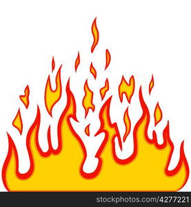 Burn flame fire vector background