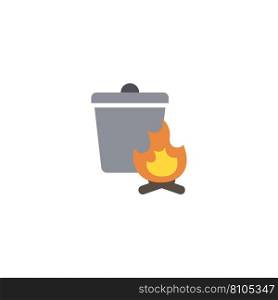 Burnable trash creative icon from recycling icons Vector Image