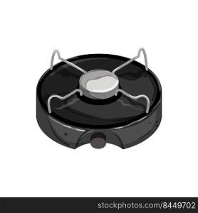 burner stove c&cartoon. burner stove c&sign. isolated symbol vector illustration. burner stove c&cartoon vector illustration
