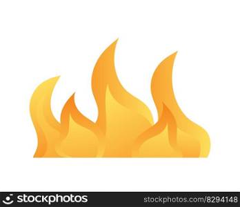 Burning bonfire vector illustration