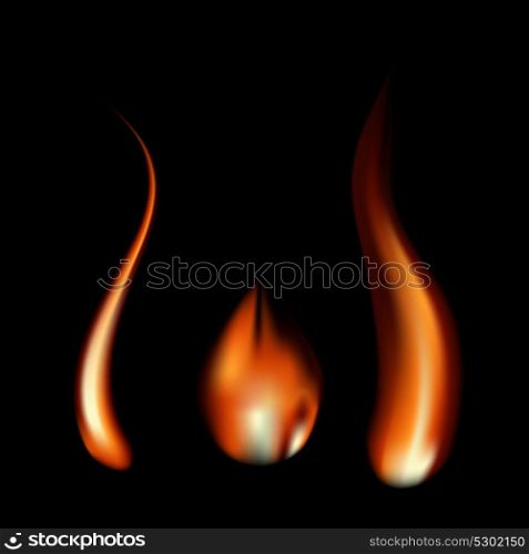 Burning Flame of Fire. Vector Illustration. EPS10. Burning Flame of Fire. Vector Illustration