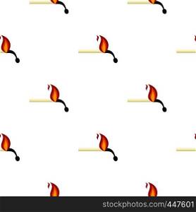 Burning match pattern seamless for any design vector illustration. Burning match pattern seamless