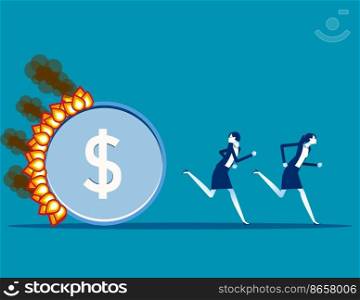 Burning money is urgent. The coin burning follow business person