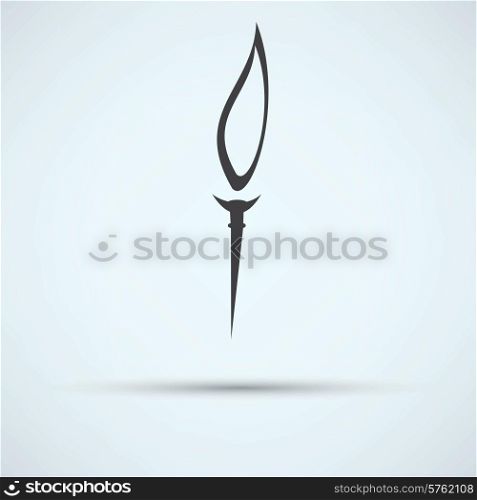 Burning torch icon